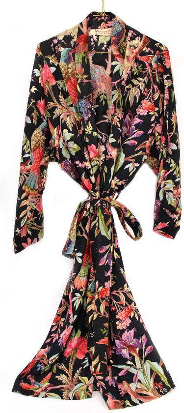 Kleding Dameskleding Pyjamas & Badjassen Jurken vintage kimono zijden kimono badjas Navy Blossom Komon Kimono 
