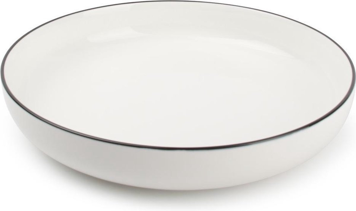 Salt&Pepper - Studio base - diep bord - 21,5 cm - wit - set/4