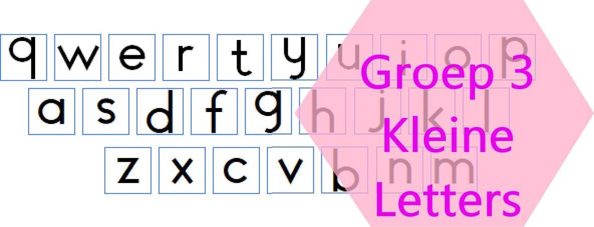 Groep 3 Letters Toetsenbord - Sticker - Letters Leren | bol.com