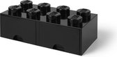 Bol.com LEGO Brick 8 Opbergbox - Kunststof - Zwart aanbieding