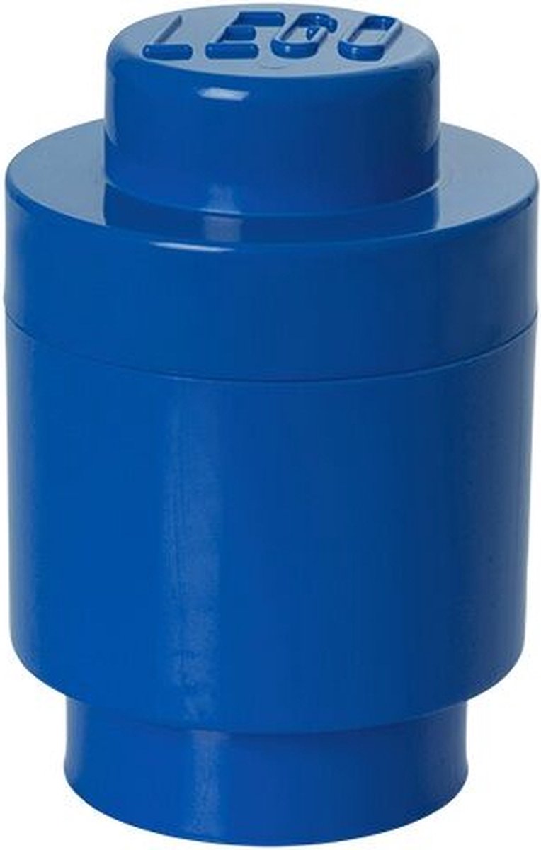 Lego Opbergbox - Brick 1 - Rond - Blauw