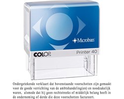 Colop Printer 40 Deurwaarder Blauw - Stempels - Stempels volwassenen - Snelle Levering