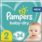 Pampers Baby-Dry - Maat 2 (4-8kg) - 34 Luiers
