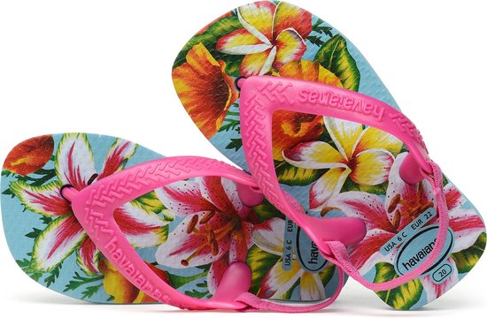 Havaianas Baby Chic II Meisjes Slippers - Blue - Maat 25/26 | bol.com