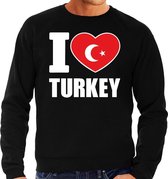 I love Turkey sweater / trui zwart voor heren XL