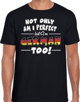 Not only perfect German / Duitsland t-shirt zwart voor heren S