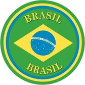 Brazilie versiering onderzetters/bierviltjes - 75 stuks - Brazilie feestartikelen