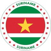 Suriname versiering onderzetters/bierviltjes - 75 stuks - Suriname thema feestartikelen