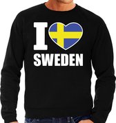 I love Sweden sweater / trui zwart voor heren S