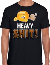 Funny emoticon t-shirt sorry i cant help myself zwart voor heren L