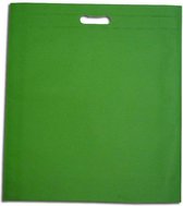 Stoffen cadeautasjes draagtassen, plastic non woven,  40x45cm GROEN (250 stuks)