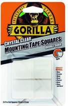 Gorilla montage tape vierkanten kristal helder
