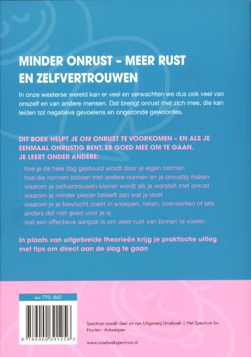 Meer rust - back cover