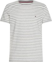 Tommy Hilfiger T-shirt - Mannen - licht grijs/wit