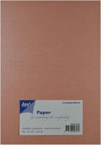 Joy! Crafts Papierset Metallic linnen structuur - roze A5, 20 vel, 250 gr