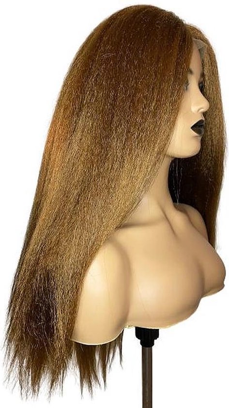 Synthetische front wig - - Lang en kinky - 100% kanekalon | bol.com