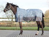 Regendeken luxe 0 gram Met fleece voering Graphite paardendeken - maat 155