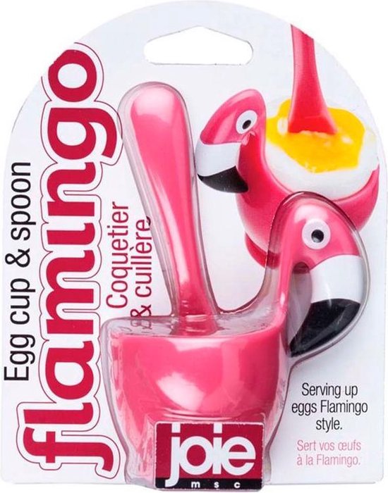 Coquetier Joie Flamingo avec cuillère