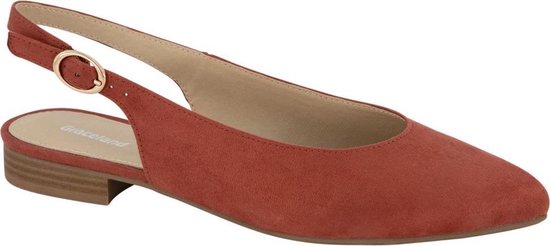 Graceland Dames Rode slingback spitse neus - Maat 40 | bol.com