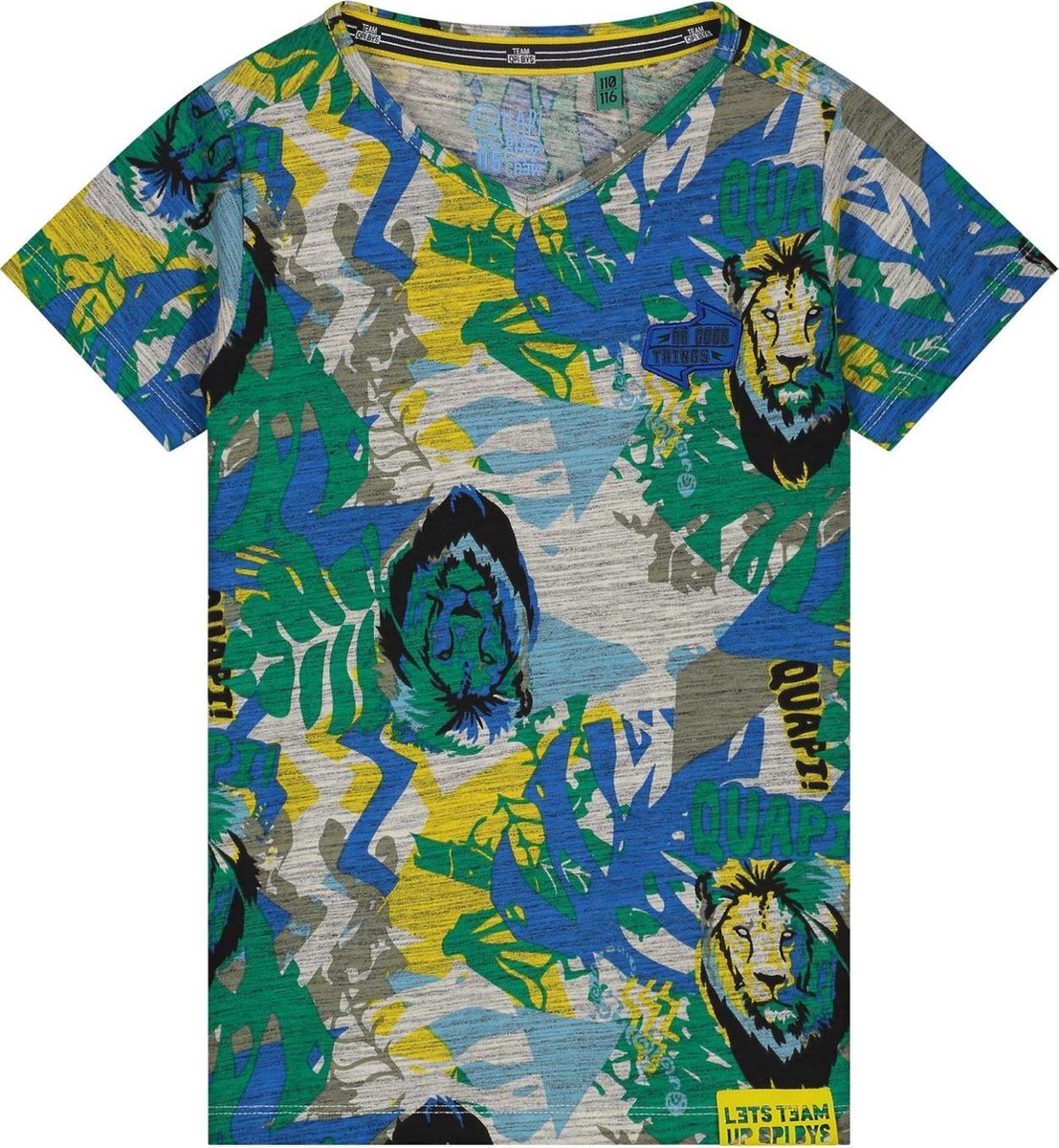 Quapi T-shirt Abdel emerald jungle - maat 92