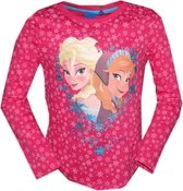 Frozen longsleeve Anna en Elsa roze maat 128