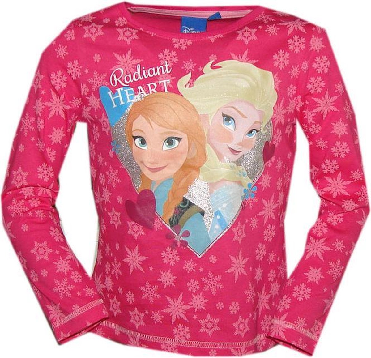 Frozen logsleeve Anna en Elsa maat 128