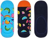 Happy Socks 3-Pack Liner | Sneaker Socks Banana, Maat 41/46