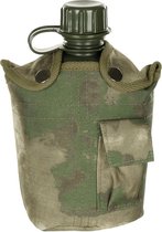 US Army kunststof veldfles, 1 liter, hoes, HDT-camo FG, BPA-vrij