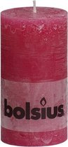 Bolsius Rustiek Stomp -  130x68mm -  fuchsia - 4 Stuks