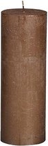 Stomp - kaars Rustiek 19x7 cm Metallic Koperbruin - 3 Stuks