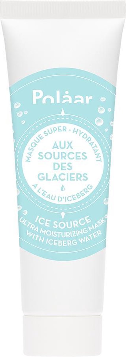 Polaar IceSource Ultra Moisturizing Mask - Hydraterend Masker voor Alle Huidtypen - Met Hyaluronzuur en Ingekapseld Gletsjerwater - Tube 50 ml