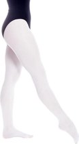 White Ballet Tights Rumpf 108 - Justaucorps Ballet pour Femme - 45 Deniers - Taille L / XL (40-42)