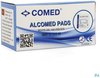 100 Comed Pads 60x30mm - 100x alcohol pads - Alternatief handgel- Alcohol doekjes 100 stuks - desinfectie doekjes - Reinigingsdoekjes voor beeldscherm, tablets, brillen, handen -Steriel - desinfecterende doekjes