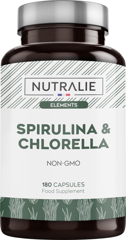 Drastisch tempo Opheldering NUTRALIE Spirulina & Chlorella 1800mg voor Detox, Energie, Spieren en Huid  | Vitamine-... | bol.com