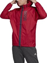 adidas W.N.D. Jacket EK4625, Mannen, Rood, Sportjas maat: XL