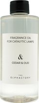 The olphactory Geurolie- Navulling - Geur lamp - 500 ml - Cedar & Oak - Hout Note