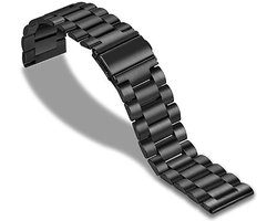 Horlogeband van Metaal voor Shinola | 20 mm | Horloge Band - Horlogebandjes | Zwart