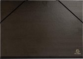10x Tekenmap Kraft zwart vernist - met elastieken 32x45cm - A3, Zwart