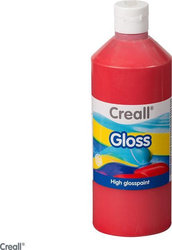 Reserve omdraaien advies Creall Gloss glans verf 500ml rood | bol.com