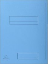 5x SUPER 210 - Pak van 50 mappen met 2 kleppen - 24x32cm -, Lichtblauw
