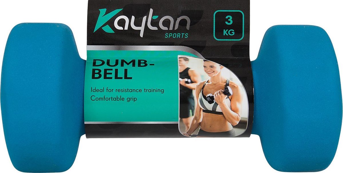 Kaytan Dumbbell Set - 3 kg - 2 stuks - Blauw