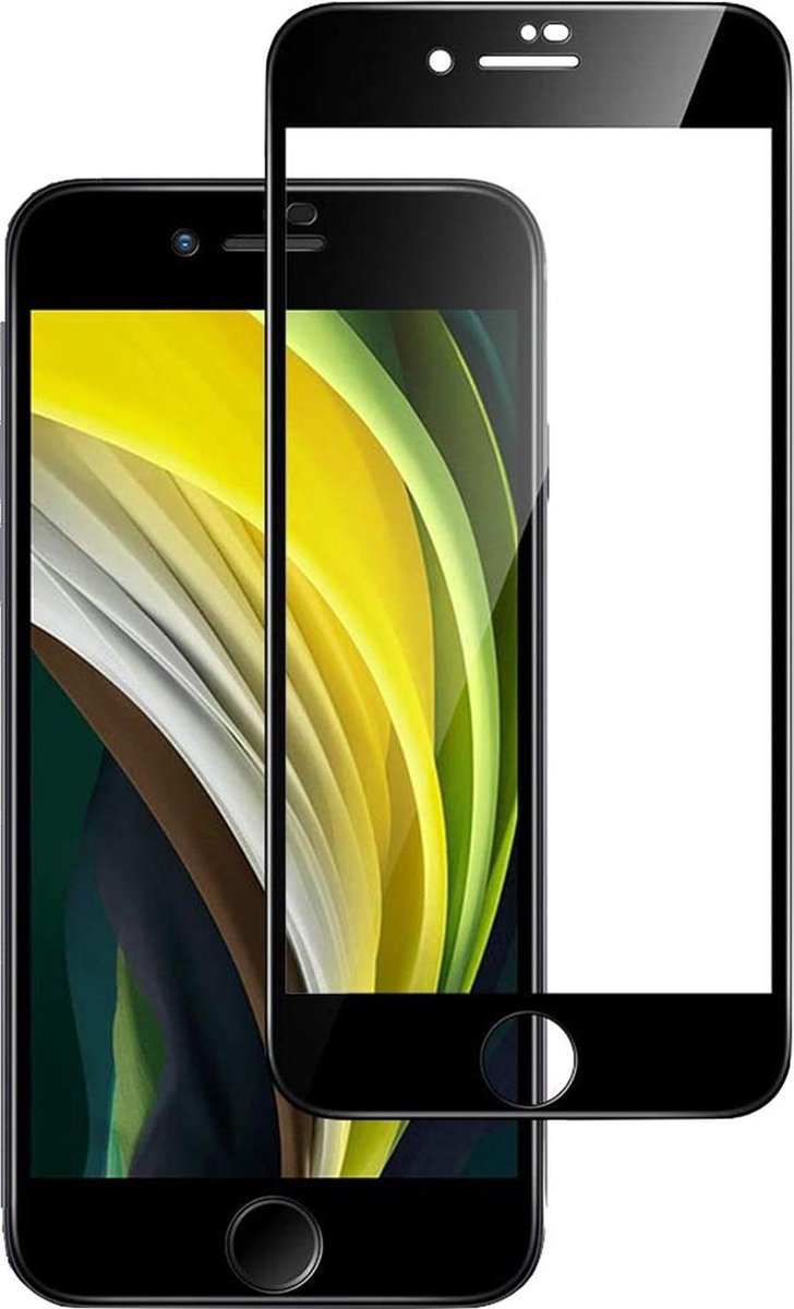 Screenprotector geschikt voor iPhone SE 2022 / 2020 / 8 / 7 - FullGuard Screen Protector