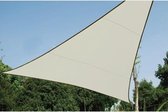 Zonnezeil - driehoek - 3.6 x 3.6 x 3.6 m - kleur: crème