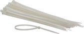 Kabelbinders set met nylon - 4.8 x 300 mm - wit (100 st.)