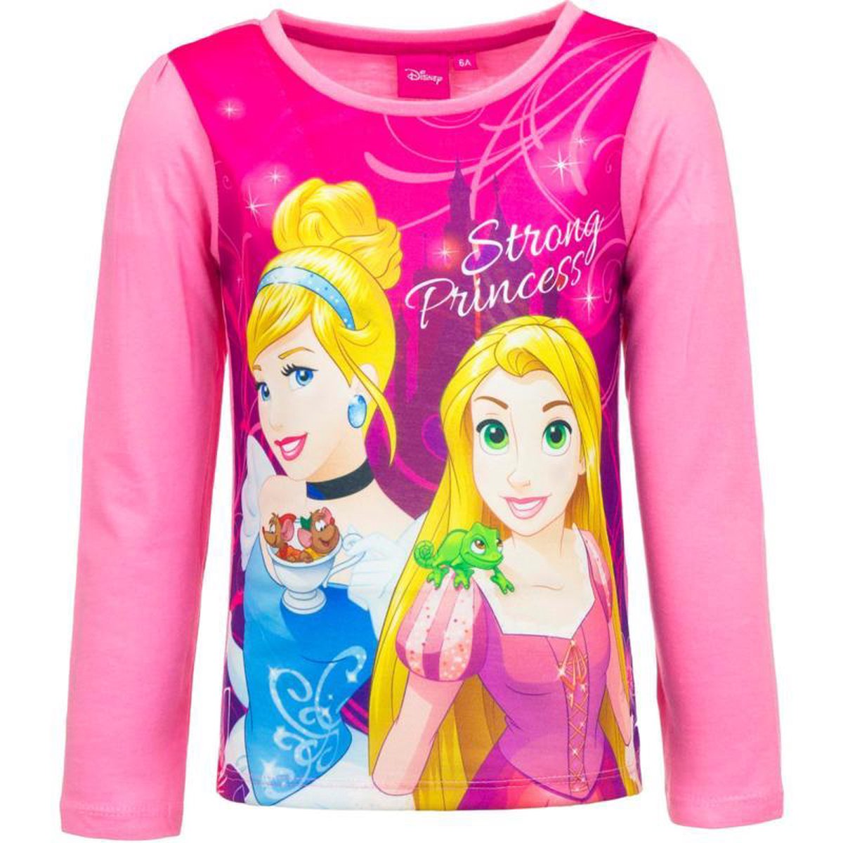 Disney Princess t-shirt - longsleeve - roze - maat 110