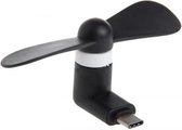 Smartphone ventilator - ventilator USB -micro-usb & lightning - zwart - Vaderdag cadeau