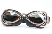 CRG radical motorbril vintage -  zilver/reflectie glas | dames & heren