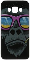 ADEL Siliconen Back Cover Softcase Hoesje Geschikt voor Samsung Galaxy J7 (2016) - Apen Gorilla