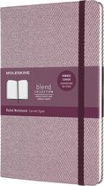 Moleskine Blend Limited Collection Notebook, Large, Ruled, Herringbone Purple (5 X 8.25)