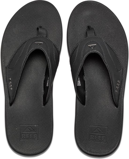 Chaussons Reef Fanning pour hommes - All Black - Taille 44